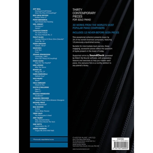 Thirty Contemporary Pieces for Solo Piano