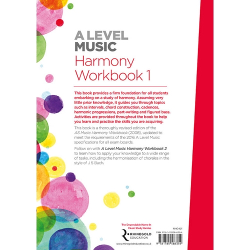 Rhinegold Education: A Level Music Harmony Workbook 1