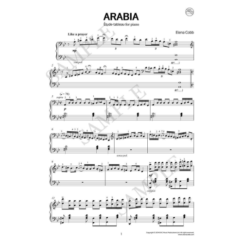 Cobb, Elena - Arabia (Etude-Tableau)