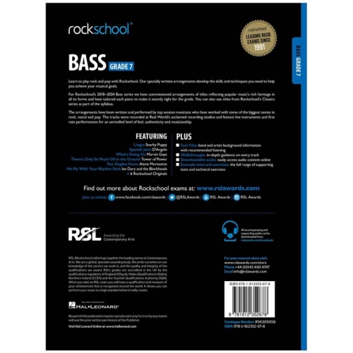 Rockschool Bass Grade 7 (2018)
