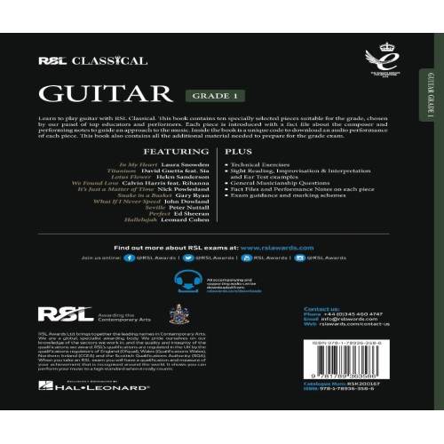 RSL Classical Guitar Grade 1 (2022)