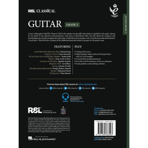 RSL Classical Guitar Grade 2 (2022)