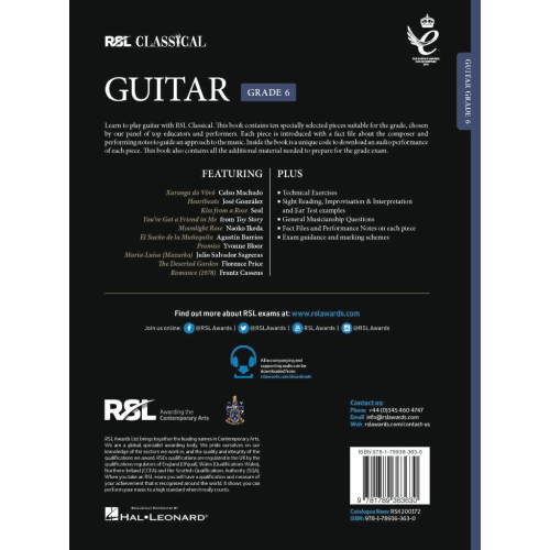 RSL Classical Guitar Grade 6 (2022)