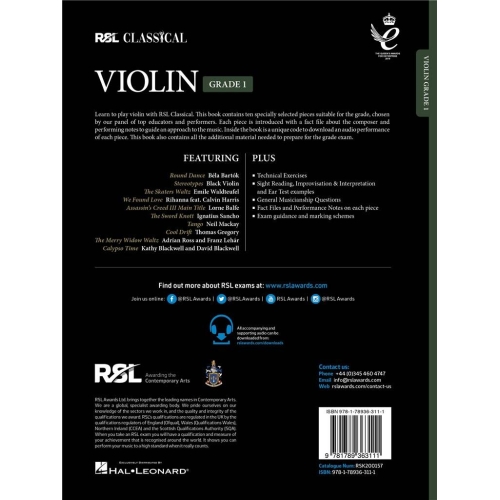RSL Classical Violin Grade 1 (2021)