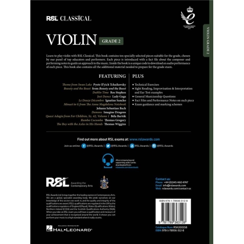RSL Classical Violin Grade 2 (2021)