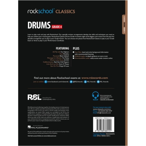Rockschool Classics Drums Grade 4 (2018)