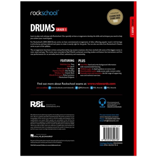 Rockschool Drums Grade 5 (2018)