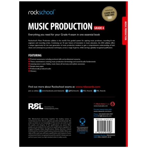 Rockschool Music Production - Grade 4 (2016)