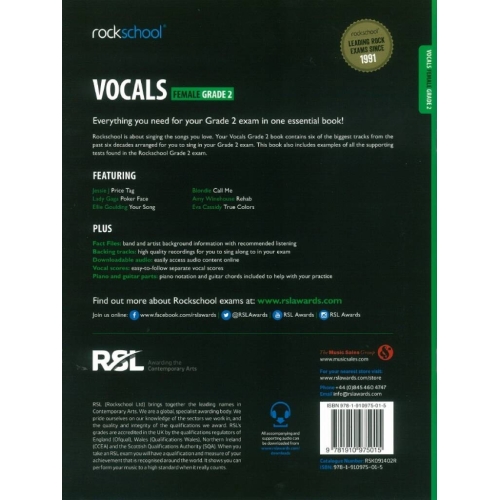 Rockschool: Vocals Grade 2 - Female (2014)