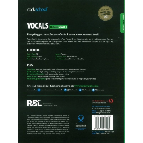 Rockschool: Vocals Grade 3 - Female (2014)