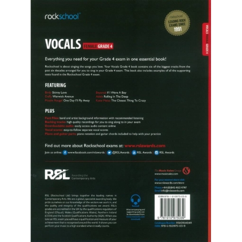 Rockschool: Vocals Grade 4 - Female (2014)