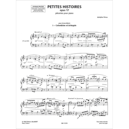 Petites histoires, opus 17
