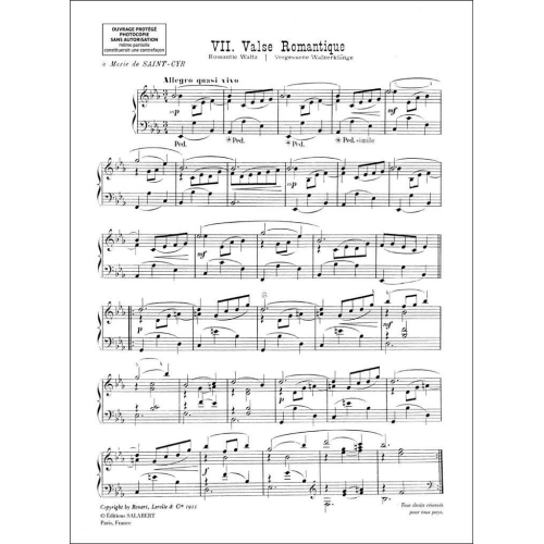 Valse Romantique, extrait no.7 de "En vacances"