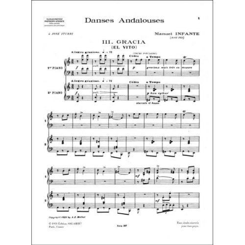 Danses Andalouses 3: Gracia ( El Vito )