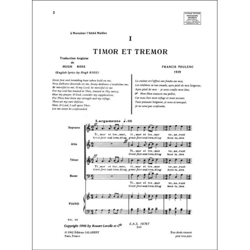Four Motets For The Season Of Lent