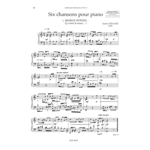 6 Chansons Inedit De 1951