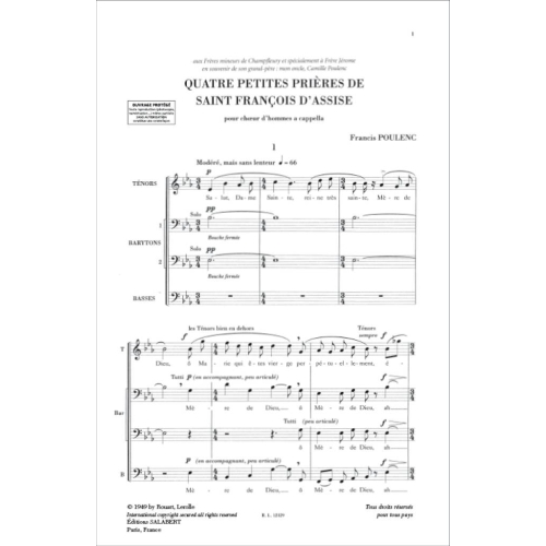 4 Petites Prieres De St Francois D'assise