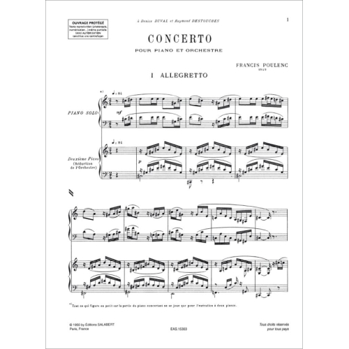 Concerto pour Piano et orchestre (1949)