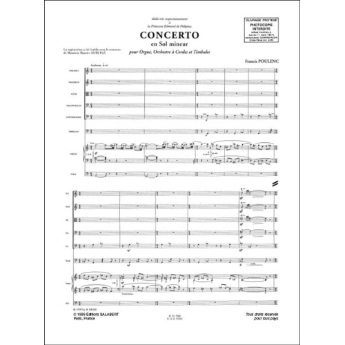 Concerto en Sol mineur (g minor)