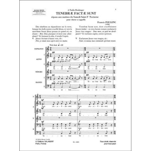 Quatre Motets Pour Un Temps De Penitence no3