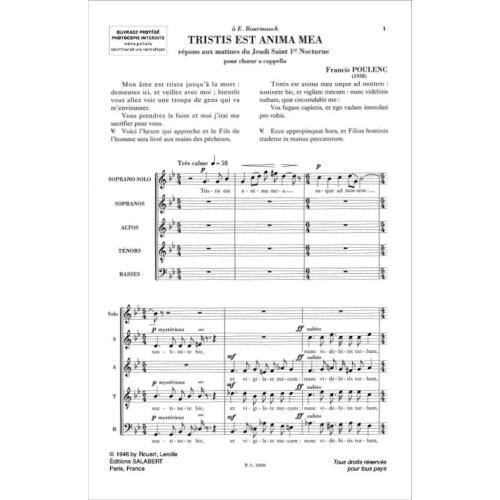 Quatre Motets Pour Un Temps De Pénitence No. 4