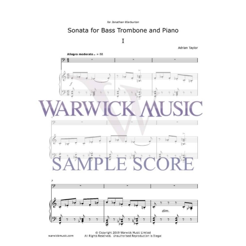 Adrian Taylor - Sonata for Bass Trombone