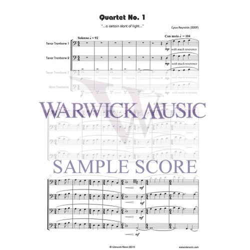 Cyrus Reynolds - Quartet No. 1