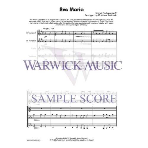Sergei Rachmaninoff - Ave Maria