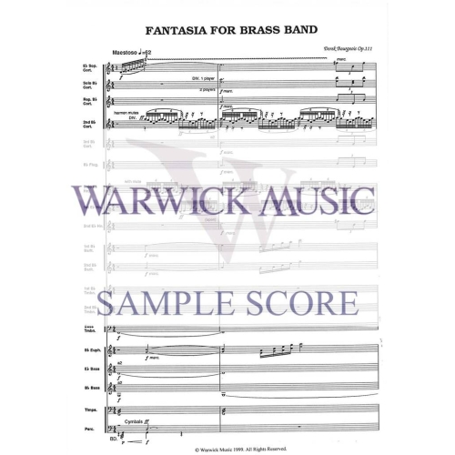 Derek Bourgeois - Fantastia for Brass Band