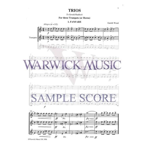 Wood - Four Trios for Trumpet