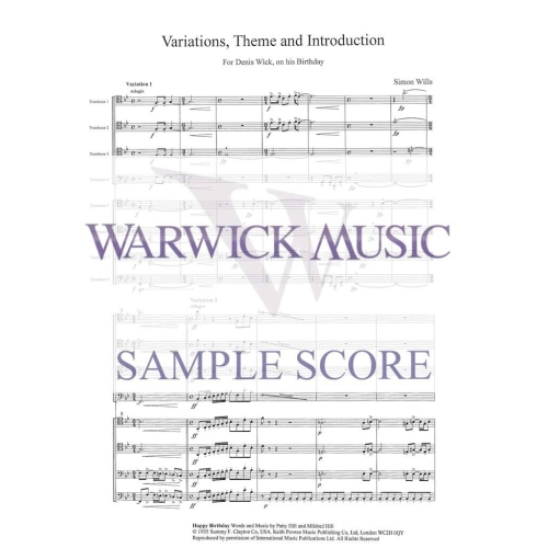 Wills - Variations, Theme and Introduction