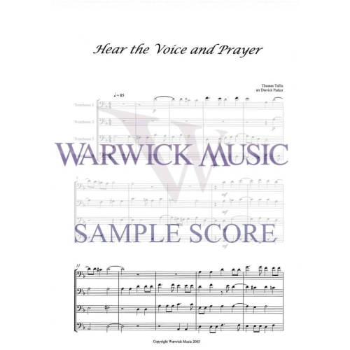 Tallis arr Parker - Hear the Voice and Prayer