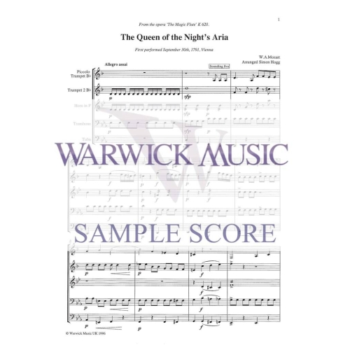 Mozart arr Hogg - Queen of the Night's Aria