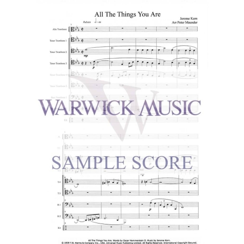 Kern arr Maunder - All The Things You Are
