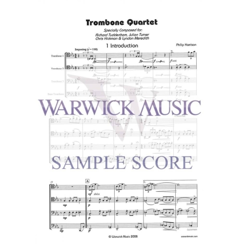 Harrison - Trombone Quartet