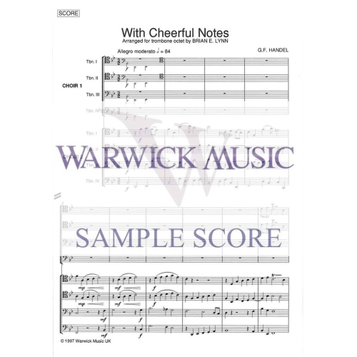 Handel arr Lynn - With Cheerful Notes