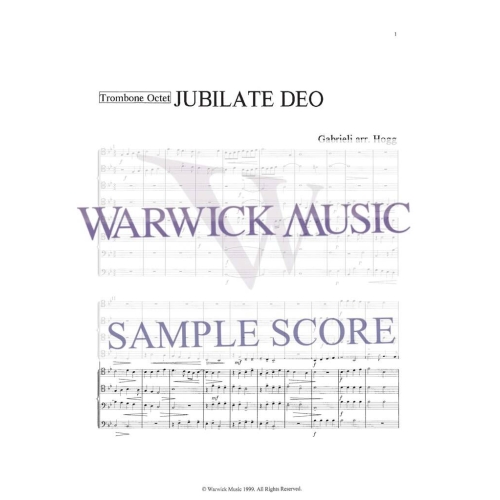 Gabrieli arr Hogg - Jubilate Deo