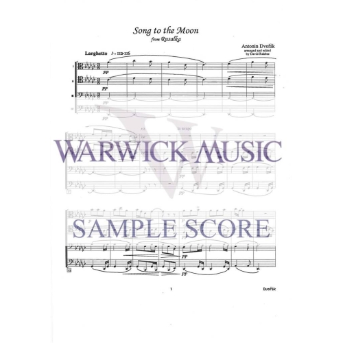Dvorak arr Rahbee - Song to the Moon