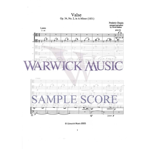 Chopin arr Rahbee - Valse Op34 No. 2