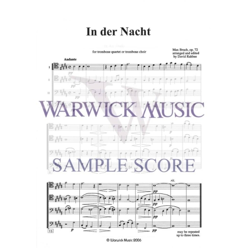 Bruch arr Rahbee - In der Nacht