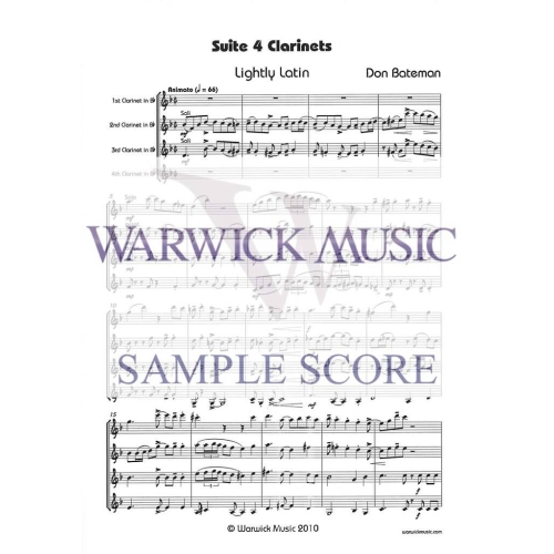 Bateman - Suite 4 Clarinets
