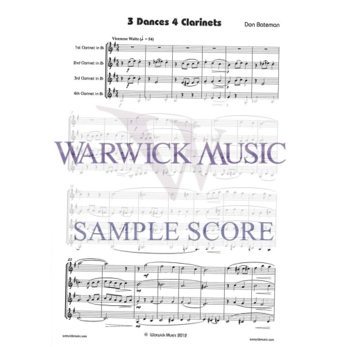 Bateman - 3 Dances 4 Clarinets