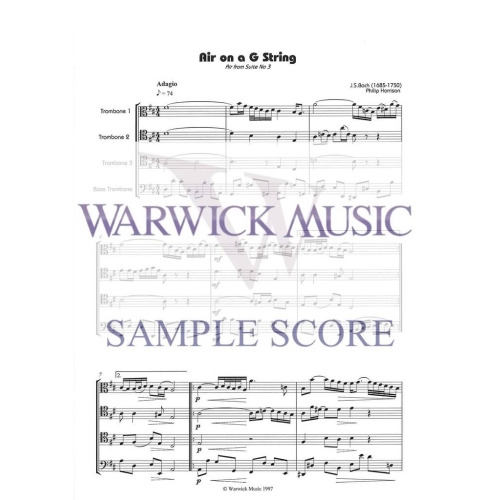 Bach arr Harrison - Air on the G String