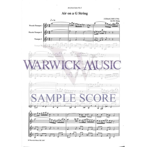 Bach arr Greig - Air on a G String