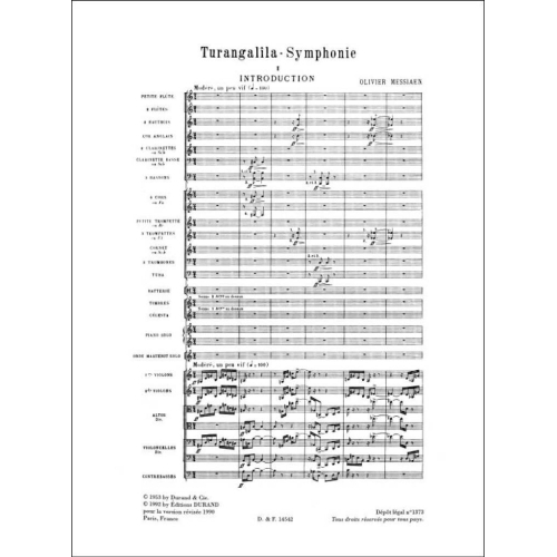 Olivier Messiaen - Turangalila Poche (Version 1990 )