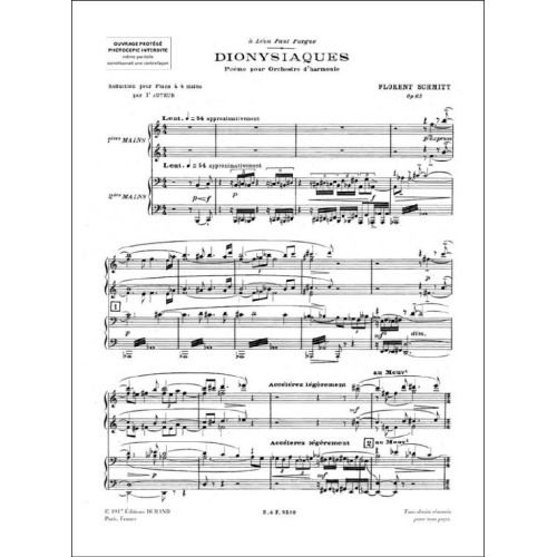 Florent Schmitt - Dionysiaques Op 62