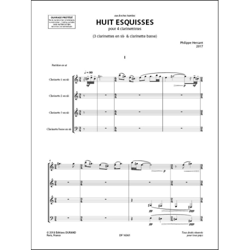Philippe Hersant - Huit esquisses
