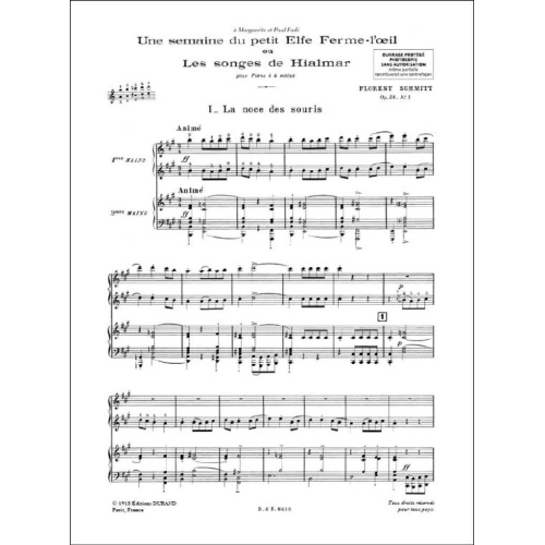 Florent Schmitt - Semaine Petit Elfe Op 58