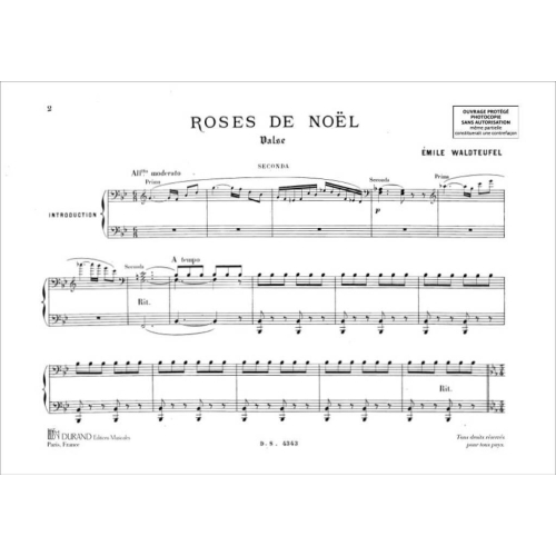 Emile Waldteufel - Roses De Noel 4 Ms