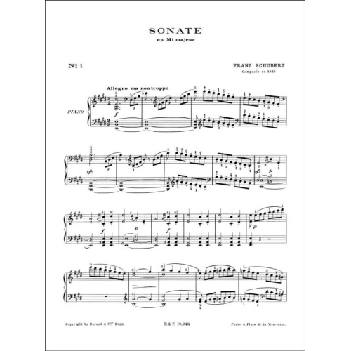 Franz Schubert - Sonates V1 Piano